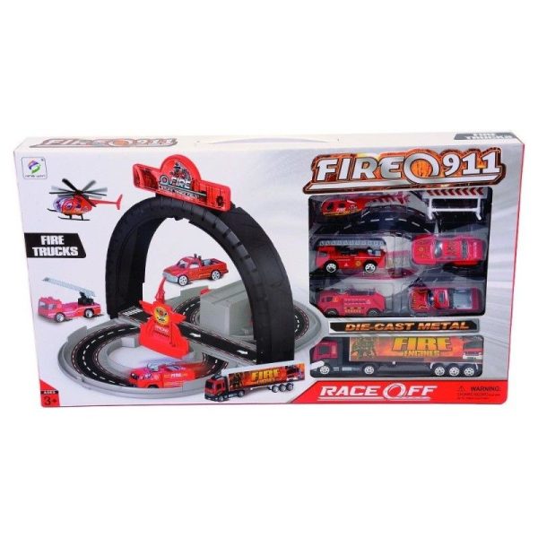 PISTA MANUAL DE CARROS FIRE CAJA 4633 (32 Puntos)