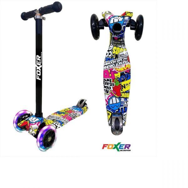 Monopatin scooter para niño moderna con luces led (60 Puntos)