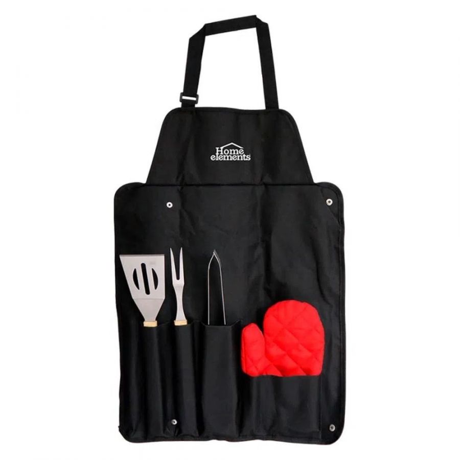 SET X 5 PIEZAS ASADOR BBQ (17 Puntos)