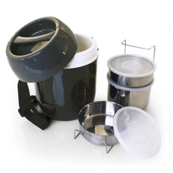 TERMO COMIDA 2,0L 3 RECIPIENTES ACERO INOX MOD HE0924 H.E (20 Puntos)